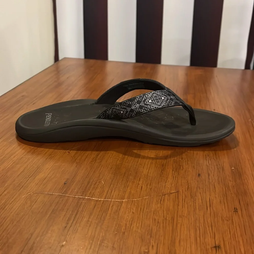 Pendleton Carico Flip Flops Thongs Sandals Shoes Southwest black New Mens Sizes